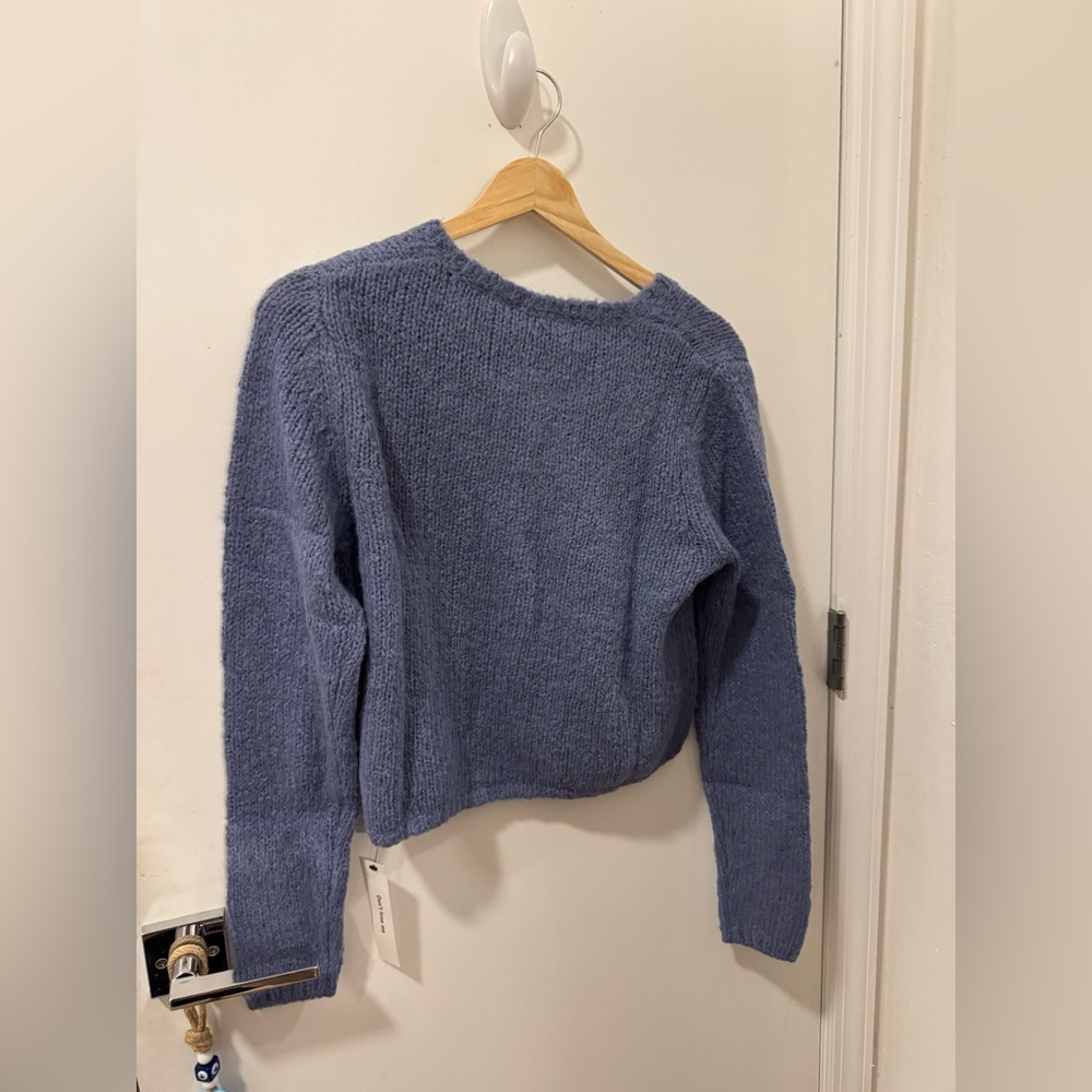 NWT reformation Clara knit cardigan in cornflower - size XS - Picture 3 of 3